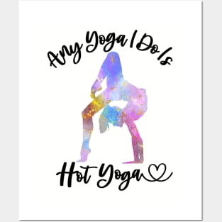 Funny Hot Yoga Mom Yoga Workout Instructor Teacher Yogi Mom Posters and Art